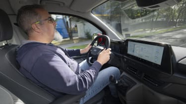 Ford Transit Custom with Senior Test Editor Dean Gibson driving